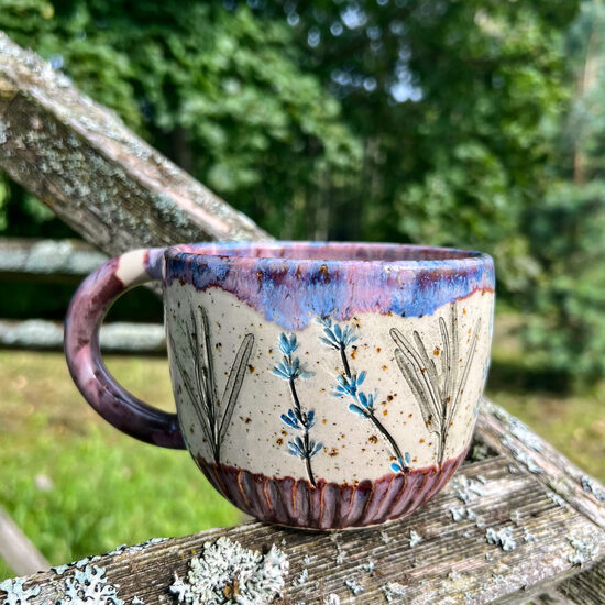 Ceramic Mug Lavender