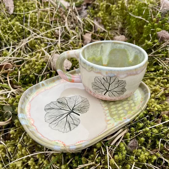 Small Ceramic Cup and Saucer set