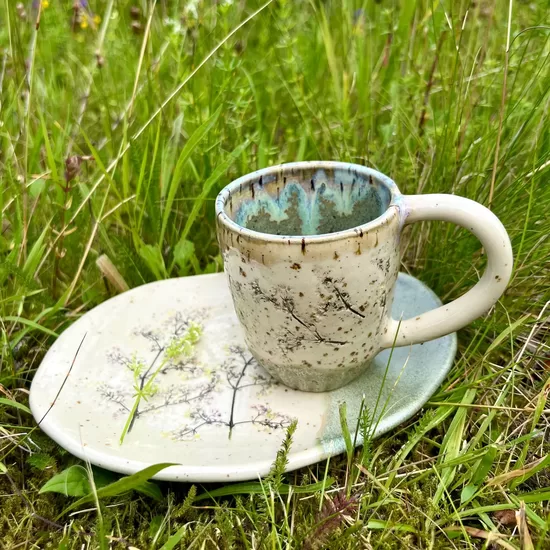 Mug and saucer Meadow